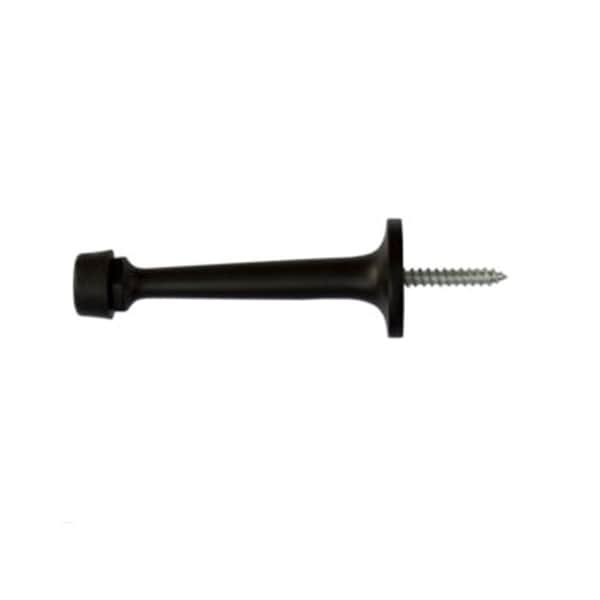 Orca Hardware Heavy Duty Rigid Door Stop With Black Tip, Brass, 3-1/4 Length, US10B Oil-Rubbed Bronze Finish TH-30HD-10B - main